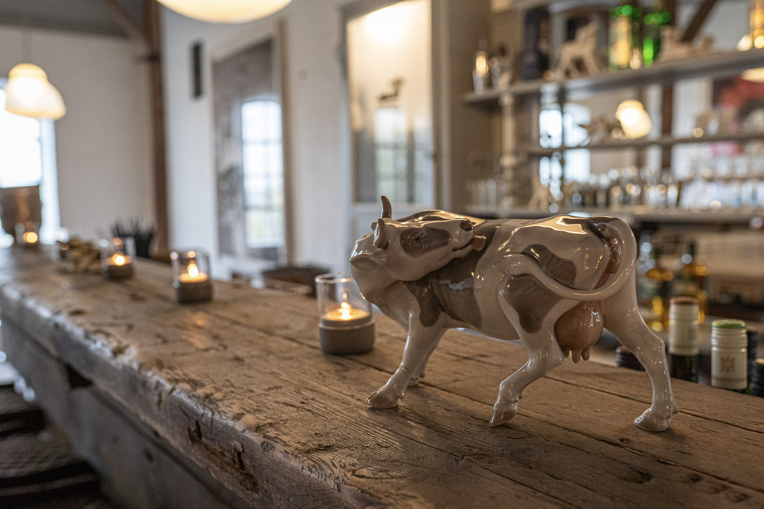 Deichbar mit Meerblick